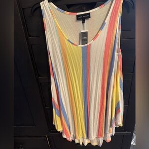 Lane Bryant Colorful Striped Top